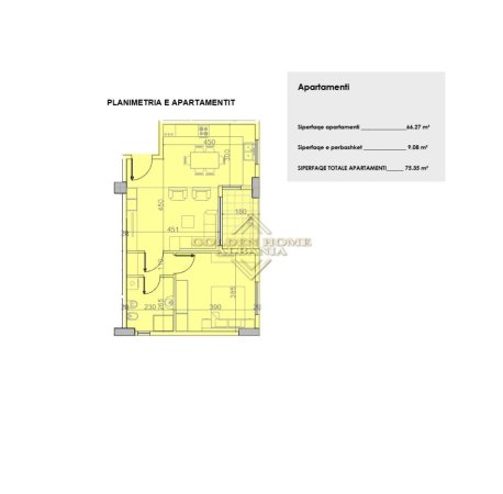 Tirane, shitet apartament 1+1 , 75 m² 90.420 € 