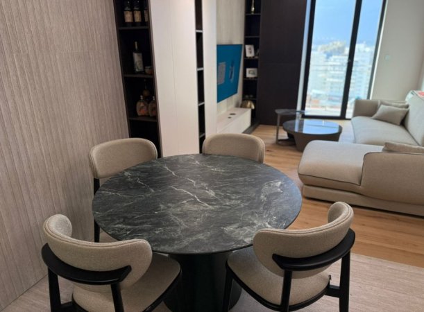 Tirane, jepet me qera apartament 1+1 Kati 13, 70 m² 1.200 € (Rruga Mine Peza)