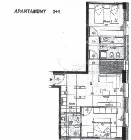Tirane, shitet apartament 2+1+Ballkon , 95 m² 115.000 € (Ish Dogana, Tirana Entry 3)