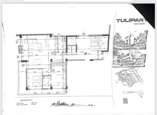 Tirane, shitet apartament 2+1 Kati 1, 146 m² 286.200 € (TEG)