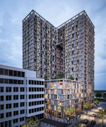 Tirane, shitet apartament 1+1+Ballkon Kati 12, 65 m² 188.000 € (Komuna e Parisit)