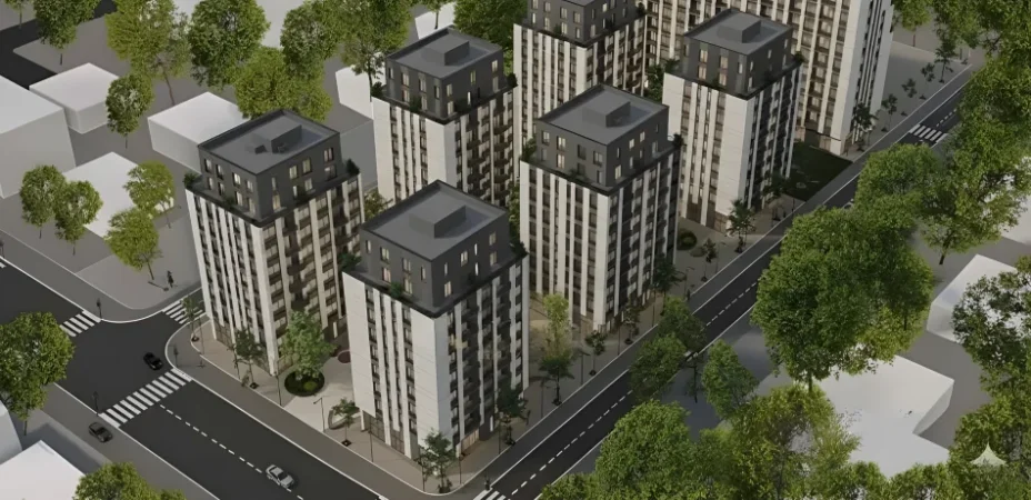 Tirane, shitet apartament 2+1+Ballkon Kati 1, 101 m² (Ajka Residence, Rruga 5 Maj)