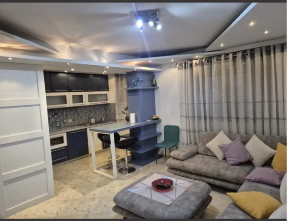 Tirane, jepet me qera apartament 1+1+Ballkon Kati 4, 63 m² 550 € (Rr. Ndre Mjeda ish parku)