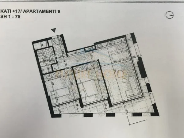 Tirane, shitet apartament 2+1 Kati 17, 113 m² 312.620 € (Bulevardi i Ri.)