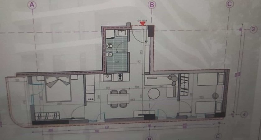 Durres, shes apartament 2+1 Kati 5, 83 m² 1.088.628 € (Durres)