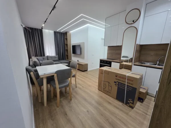 Shqiperi, jepet me qera apartament 2+1+Ballkon Kati 6, 75 m² 620 € (Me Post parkim Rezidenca Mangalem/Ali Dem)