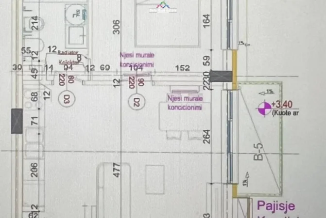 Tirane, shes apartament 1+1 Kati 1, 60 m² 120.400 € (Rruga Mustafa xhabrahimi)