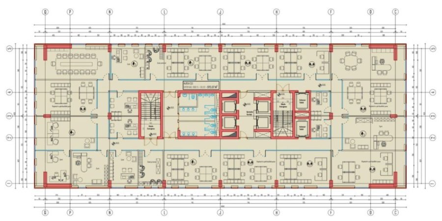 Tirane, jepet me qera zyre Kati 7, 976 m² 14.640 € (LAPRAKE)