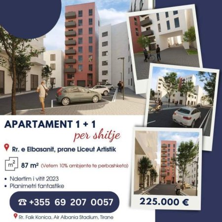 Tirane, shitet apartament 1+1+BLK Kati 4, 87 m² 225.000 Euro (Rruga Elbasanit)