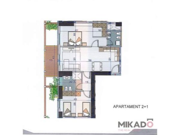 Tirane, shitet apartament 2+1+A Kati 4, 113 m² 226.400 Euro (perafersisht ne Qender)