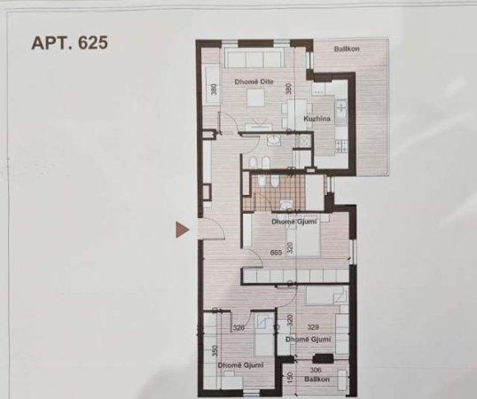 Tirane, shitet apartament 3+1+A+BLK Kati 6, 140 m² 102.000 Euro (Univers City)