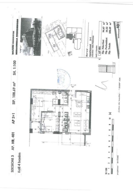Tirane, shitet apartament 2+1+A+BLK Kati 5, 109 m² 140.000 Euro (Kujtim Laro)