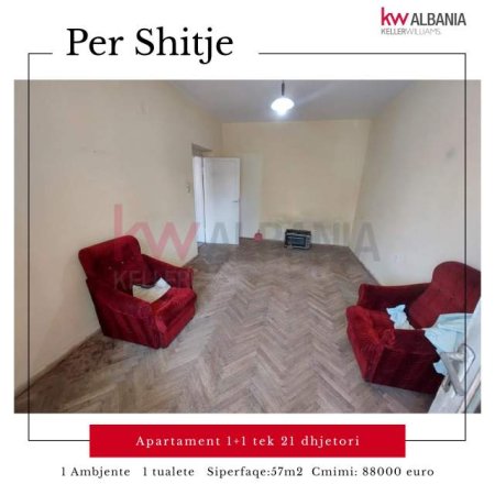 Tirane, shitet apartament Kati 2, 57 m² 88.000 Euro (21 Dhjetori,  Tiranë,  Shqipëri)