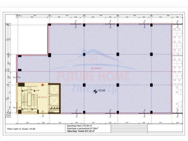Tirane, jepet me qera ambjent biznesi Kati 2, 831 m² 16.600 € (teg)