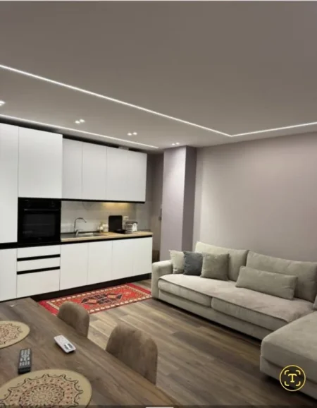 Tirane, jepet me qera apartament 1+1+Ballkon Kati 2, 70 m² 700 € (Stacioni i Trenit)