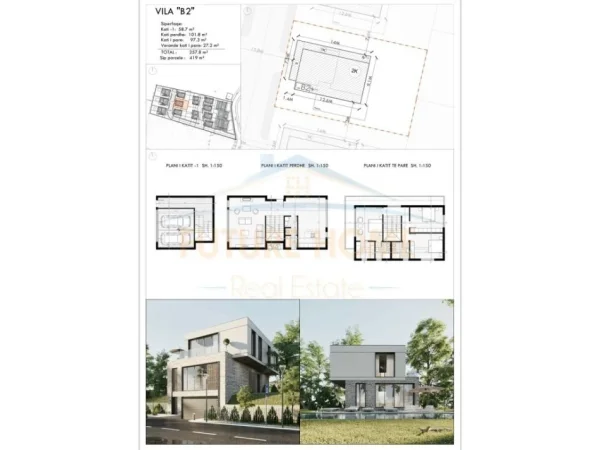 Tirane, shitet Vile 2 Katshe , 258 m² 600.000 € (Liqeni i Farkes)