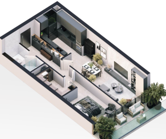 Tirane, shes apartament 1+1+Ballkon , 92 m² 193.200 € (Bulevardi i Ri)