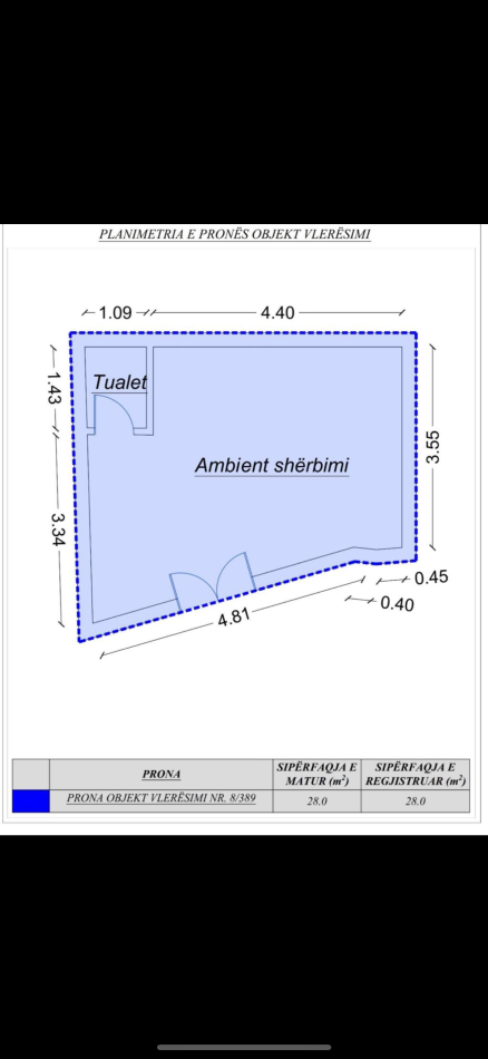 Shitet ambjent biznesi ne Laprake  nga Pronari, pa-komision Kati 0, 28 m² 90.000 € (Laprake)