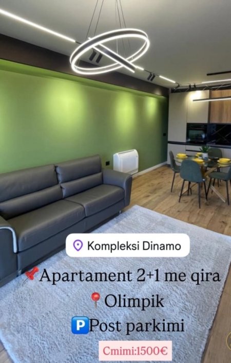 Tirane, shes apartament 2+1 Kati 5, 105 m² (Kompleksi Olimpik)