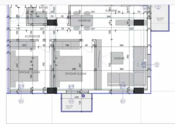 Tirane, shes apartament 2+1 Kati 1, 85 m² 155.600 € (Rruga Ali Demi)