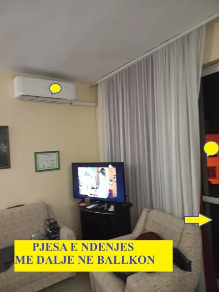 Tirane,Me Qera Apartament mobiluar,tipit 1+1,kat 4, sipërfaq 55m², qera 35'000 Leke/muaj, ne nje pallat ekzisteues tullë kuqe, me 5-kate, afër Brylit, blv B.Curri / rr.Hodo Beg. 30m nga Ura e Brrylit kryqëzimi me rr."Kont Leopold Bertold",8-minuta në këmbë nga Parlamenti / Ura/ rr.Elbasanit Tirane