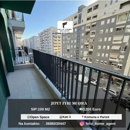 Tirane, jepet me qera zyre Kati 3, 100 m² 1.100 € (RRUGA ANTON LUFI)
