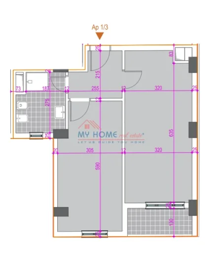 Tirane, shitet apartament 1+1+Ballkon Kati 1, 73 m² 139.460 € (Jordan Misja)
