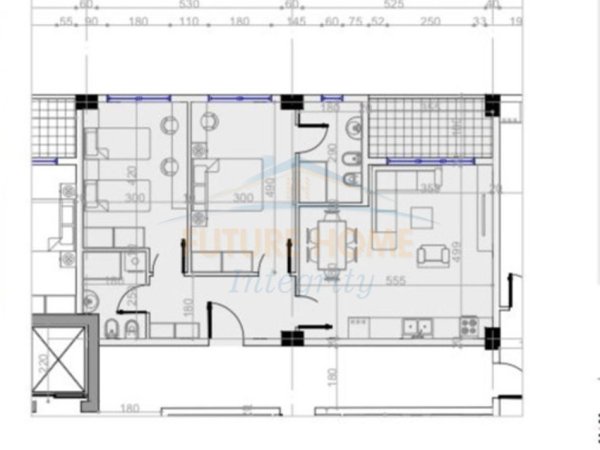 Tirane, shitet apartament 2+1+2+Ballkon Kati 6, 98 m² 127.000 € (Paskuqan, Rezidenca Platinium I)