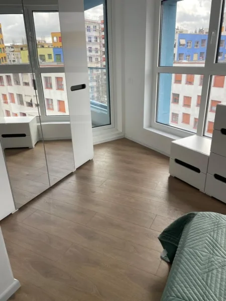 Tirane, jepet me qera apartament 1+1+Ballkon Kati 8, 60 m² 450 € (Rruga Pasho Hysa)