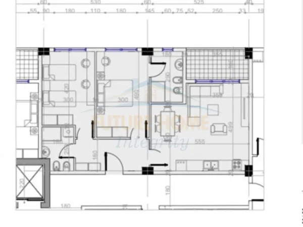 Tirane, shitet apartament 2+1 Kati 6, 97 m² 127.000 € (Rezidenca Platinium I)