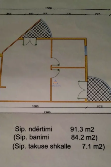 Tirane, shitet apartament 2+1+Ballkon Kati 9, 91 m² 155.000 € 