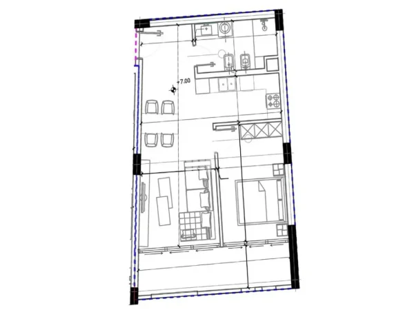 Himare, shitet apartament 1+1+Ballkon Kati 2, 94 m²  (NE JALE, NE REZIDENCEN “FOLIE VILLAGE”)