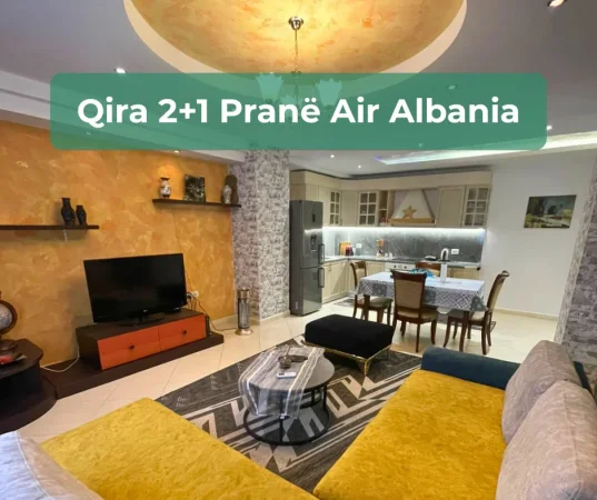 Tirane, jepet me qera apartament 2+1 Kati 5, 100 m² 1.200 € (Afër Stadiumit Air Albania)