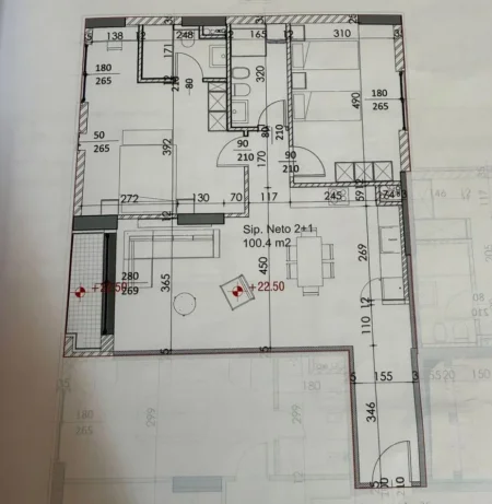 Tirane, shitet apartament 2+1+2 Kati 6, 116 m² 198700 € (Dritan Hoxha)