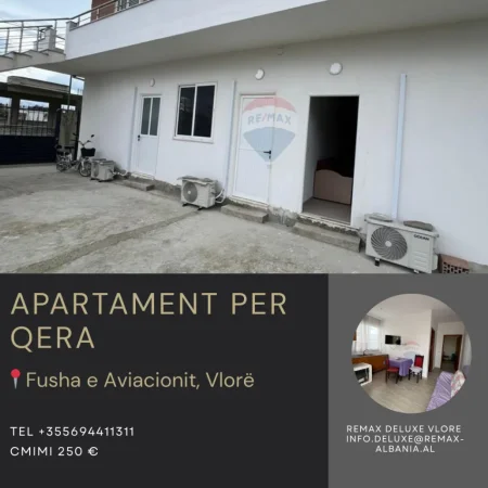 Vlore, jepet me qera 1+1 ,Fusha e Aviacionit,me cmim 250 €