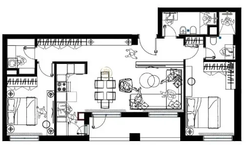 Tirane, shitet apartament 2+1 Kati 2, 113 m² 163.850 € (Fresku)