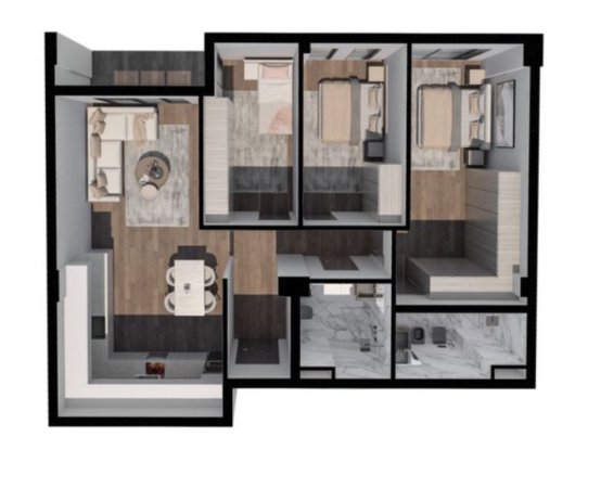 Tirane, shitet apartament 3+1+Ballkon , 133 m² 146.300 € (Diellon Apartament, Paskuqan)