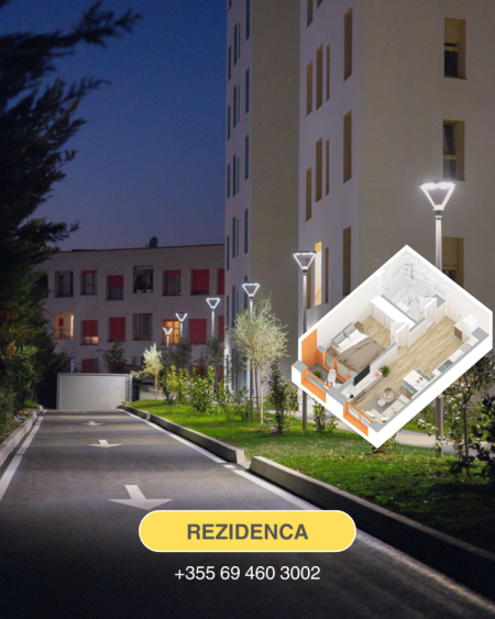 Tirane, shes apartament 1+1+Ballkon Kati 5, 47 m² 84.000 € (Rruga Pasho Hysa, Kompleksi Kadiu (Kontakt))