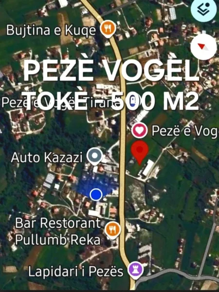 OKAZION  SHITET  500 M2 TOKE PRANE MOBILERISE ( PEZE VOGEL )