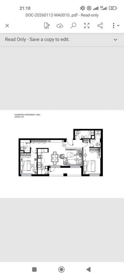 Tirane, shitet apartament 2+1+Ballkon Kati 7, 113 m² 163.850 € (FRESKU)