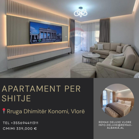 Vlore, shitet apartament 2+1 , 113 m² 339.000 € (Rruga Dhimitër Konomi, Vlore)