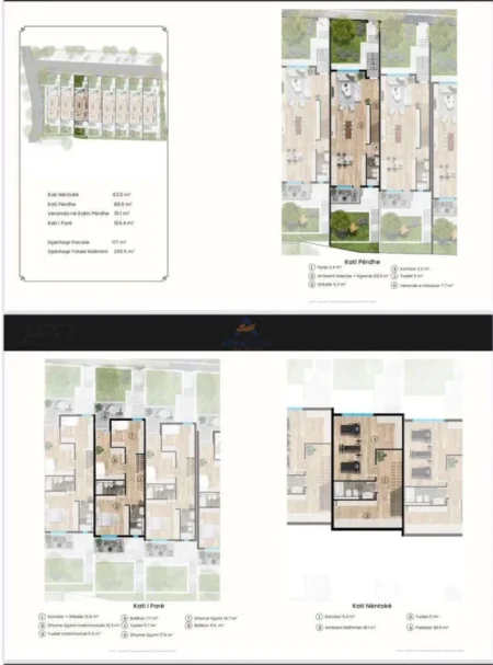 Tirane, shitet apartament 3 Katshe Kati 3, 265 m² 610.650 € 