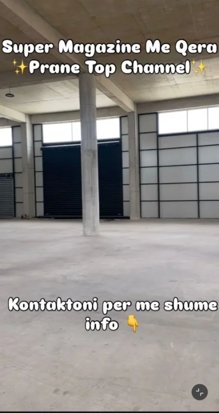 Tirane, jepet me qera magazine Kati -1, 1.100 m² (top channel)