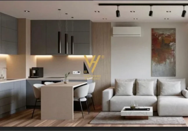 Tirane, jepet me qera apartament 1+1+Ballkon Kati 8, 45 m² 590 € (ALI DEMI)