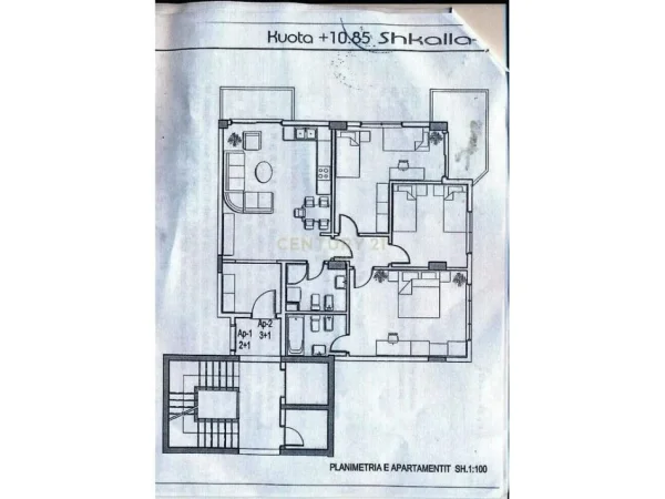 Tirane, shes apartament 3+1+Aneks+Ballkon Kati 7, 133 m² 210.000 € 
