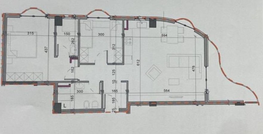 Tirane, shitet apartament 2+1 Kati 6, 112 m² 134.640 € (Rruga Paskuqan)