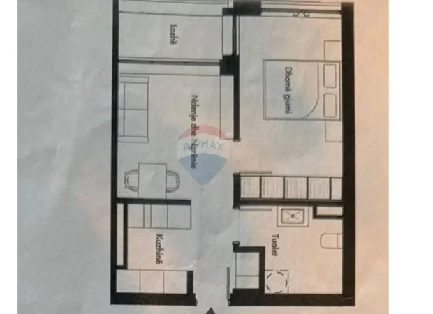 Tirane, shitet apartament 1+1 Kati 5, 59 m² 95.000 € (rruga siri kodra 530561001-256)