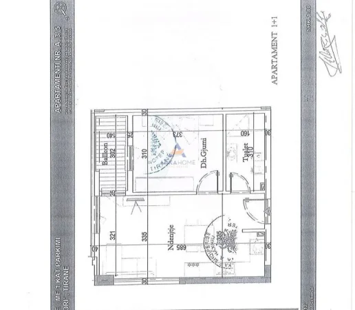 Tirane, shitet apartament 1+1 Kati 3, 60 m² 110.000 € 