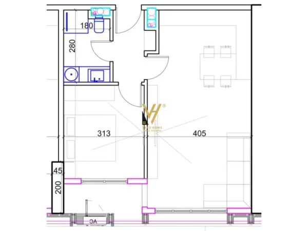 Tirane, shitet apartament 1+1+Ballkon Kati 11, 81 m² 190.500 € (KOMUNA E PARISIT)