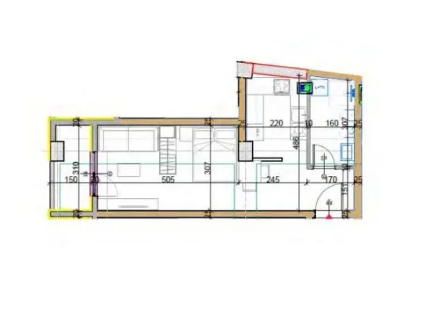 Tirane, shitet garsonier 1+1 Kati 4, 54 m² 61.295 € (Paskuqan)
